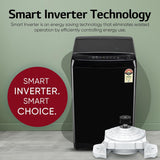 LG 8 Kg, 5 Star, Smart Inverter Technology, Wi-Fi, Turbowash, Fully Automatic Top Load Washing Machine With In-built heater (T80V4OB1S)