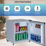 Rockwell 48 L Direct Cool Single Door 1 Star Refrigerator (Silver, MB50)