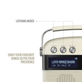 Saregama Carvaan Hindi - Portable Music Player with 5000 Preloaded Songs, FM/BT/AUX (Porcelain White)