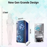 Samsung 183 L, 3 Star, Digital Inverter, Direct-Cool Single Door Refrigerator (RR20H2723CU/NL, Camellia Blue, Single Touch Defrost, )