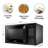 Samsung 28L, Convection Microwave Oven with Curd Making(MC28A5013AK/TL, Black)