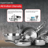 LG 15 Place Setting Dishwasher for Indian Utensils|Cleans Kadhai & Pressure Cooker|TrueSteam & QuadWash Technology|Inverter| Freestanding Dishwasher with Auto Open Door & WiFi (DFB435FV, Prime Silver)