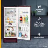 Whirlpool 236 L 4 Star Frost Free Inverter Direct-Cool Single Door Refrigerator (Auto-Defrost, Intellisense Inverter, 260 IMPRO PLUS ROY 4S WINE Breeze-Z, 2024 Model)
