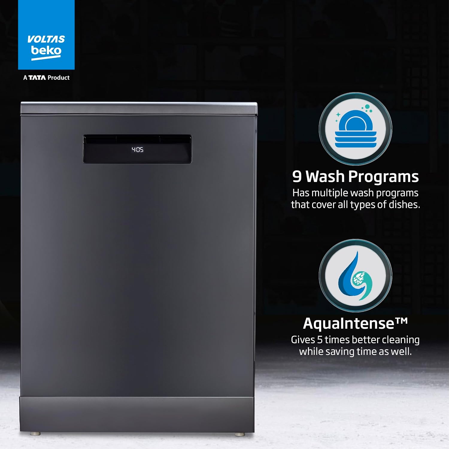 Voltas Beko 15 Place Settings Dishwasher (DF15A)
