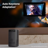 Zebronics Android Portable Smart Projector, 1080p Support, 3600 Lumens, 150" Screen, OTT Apps (Netflix, Prime), Miracast, WiFi, BT, HDMI, Built-in Battery, 2hr Playtime (Pixaplay 74B) (Grey)