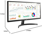 LG 29 inch WFHD LED Backlit IPS Panel with HDR 10, Black Stabilizer, Dynamic Action Sync, Dual Controller, OnScreen Control Immersive UltraWide Monitor (29WL500) (Spot on Screen Left Corner)