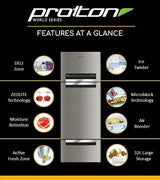 Whirlpool 270 L (Gross Capacity 300L) Frost Free Triple-Door Refrigerator (FP 313D PROTTON ROY ALPHA STEEL (Z)