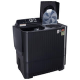 LG 11 Kg 5 Star Wind Jet Dry Rat Away Technology Semi-Automatic Top Loading Washing Machine (P1155SKAZ, Roller Jet Pulsator, Punch + 3, Middle Black)