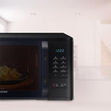 Samsung 23 L Solo Microwave Oven (MS23A3513AK/TL, Black, Auto Cook Programs, Child Safety Lock, Memory Feature, Deodorization, Ceramic Enamel Cavity)