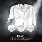 LG 8 Kg, 5 Star, AI Direct Drive Technology, Steam & 6 Motion DD Fully-Automatic Front Load Washing Machine (FHP1208Z3M, Intelligent & Convenient Fabric Care, Allergy Care, Middle Black)