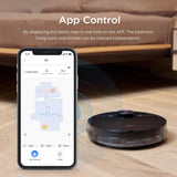 Midea M7 Robotic Vacuum Cleaner |Wet & Dry | BLDC Motor | 4000Pa Suction| 5Th Gen Lidar Navigation 30 Set Sensors |Auto Return Charge| Alexa & Google Enabled, 180 Minutes, Black