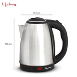 Lifelong LLEK15 Electric Kettle 1.5L with Stainless Steel Body, Easy and Fast Boiling of Water for Instant Noodles, Soup, Tea etc. ,(Silver)