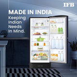 IFB Smart Choice 197L 5 Star Direct-Cool Single Door Refrigerator with Advanced Inverter Compressor (IFBDC-2235DBMED,Mystic Blossom Blue) Extraordinary Storage with Humidity Controller, Base drawer