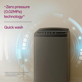 Godrej Smart Choice 7 Kg 5 Star, AI Tech, Fabrisafe Steel Drum, Magic Lint Filter, Fills Tub At ~0 Water Pressure, Fully-Automatic Top Load Washing Machine (WTEON ALP 70 5.0 FDUN GPGR, Graphite Grey)