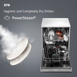 IFB Neptune FX2 14 Place Settings Hot water wash Free Standing Dishwasher (White, In Built Heater with Active Steam Drying)