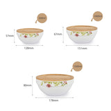 Cello Royal Cascade 3 Pieces Mixing Bowl Set With Lid