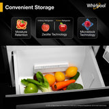 Whirlpool 300 L Frost Free Triple-Door Refrigerator | Zeolite Technology | Microblock Technology [FP 353D PROTTON ROY ALPHA STEEL (N)