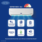 Carrier 1 Ton 3 Star AI Flexicool Inverter Split AC ( ESTER NEO+ Exi, CAI12ER3R34F0,White)