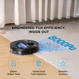 Midea M7 Evo Robotic Vacuum Cleaner | 8000Pa Suction| BLDC Motor | Wet & Dry| 5200 mAH |30 Set of sensors | WiFi & Alexa Control