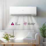 Godrej 1.5 Ton 3 Star| New 2026 Star Rated| Inverter Split AC | 5-in-1 Convertible Cooling | 5 Year Comprehensive Warranty| AI Powered| Heavy Duty Cooling at 52°C| (AC 1.5T TR HIC 18N3TH WA)