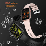 Fire-Boltt Ninja Fit Smartwatch Full Touch 1.69 & 120+ Sports Modes with IP68, Multi UI Screen, Over 100 Cloud Based Watch Faces, Built in Games (Beige)