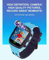 SMITCH Kids' Affordable Smartwatch with Camera, 2G Calling, Location Track, Games - Perfect for Girls and Boys (Blue)