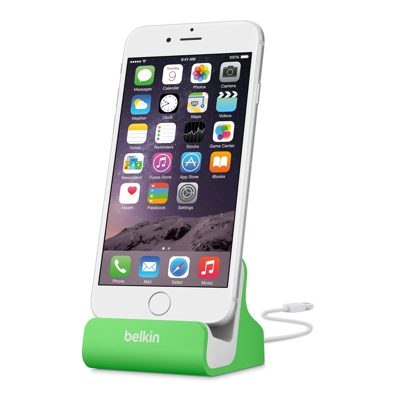 Belkin Charge and Sync Dock for Apple iPhone 5/5S Green