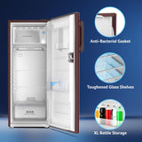 Acer 190L 2 Star Direct-Cool Single Door Refrigerator (AiSense, AR190AD2FWTD, WINE FLOWER TIANA)