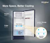 Whirlpool 192 L 4 Star Icemagic Powercool Direct-Cool Single Door Refrigerator with Base Drawer (215 IMPC ROY 4S SAPPHIRE MULIA-Z)