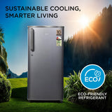 Midea, 190 L, Direct Cool Refrigerator , 2 Star, Silver, Handle MRD190D2HPBS