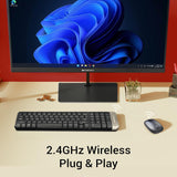 Zeb Companion 104 Wireless Desk Combo of keyboard and Mouse Computer Black