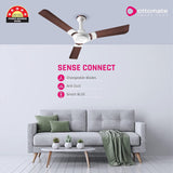 OTTOMATE Sense Connect with Smart BLDC Technology High Speed Ceiling fan with Remote (Mulberry Red | 1200 MM) (Pack of 1)