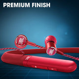 JBL LIVE200BT Bluetooth Wireless in Ear Earphones with Mic with 10 Hours Playtime, Multi Point Connectivity & Premium Aluminum Housing (Red)