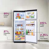 Godrej 272 L 3 Star Convertible Technology, 30 days Farms Freshness Inverter Frost Free Double Door Refrigerator(, RF EON 294C RCIT FS ST, Fossil Steel) (Touched Up)