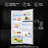 Samsung 301 L, 3 Star, Convertible 5-in-1 Digital Inverter with Display Frost Free Double Door Refrigerator (RT34C4523S9/HL, Silver, Refined Inox, 2024 Model)