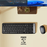 Zeb Companion 104 Wireless Desk Combo of keyboard and Mouse Computer Black