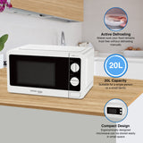Voltas Beko, A Tata Product 20L, 700W smart solo Microwave oven (MS20MPW10, White | with Anti bacterial Inner Cavity and Large Turntable)