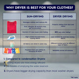 Electrolux 8.5Kg Fully Automatic Vented Clothes Dryer Machine, Reverse Tumbling, Smart Sensors, Colour Care, Drying Only - No Washing Function, White, UltimateCare 300, EDV854J3WB