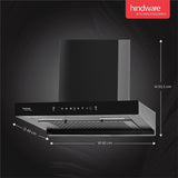 Hindware Kitchen Chimney Darcia 60 Autoclean 1200m3/hr Motion sensor