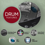 LG 8 Kg, 5 Star, Smart Inverter Technology, Wi-Fi, Turbowash, Fully Automatic Top Load Washing Machine With In-built heater (T80V4OB1S)