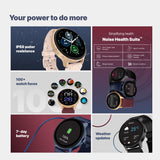 Noise Arc 1.38" Advanced Bluetooth Calling Smart Watch, 550 NITS Brightness, 100 Sports Modes, 100+ Watch Faces, 7-Day Battery, IP68 (Silver Grey)