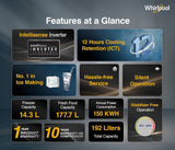 Whirlpool 184 L 5 Star Direct-Cool Single Door Refrigerator (205 WDE ROY 5S Inv SAPPHIRE SPRING-Z)