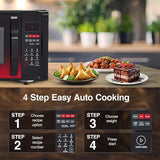 Godrej 23 L Convection Microwave Oven With Stainless Steel Cavity, Digital Display and 205 Instacook Receipes (GME 523 CF1 RM, Floral Black)