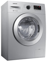 Samsung 7 KG, 5 star, Hygiene Steam with Inbuilt Heater, LED Display, Diamond Drum, Fully-Automatic Front Load Washing Machine with 20 years warranty on Digital Inverter(WW70R20GLSS/TL, DA SILVER)