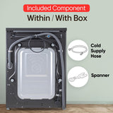 LG 9 Kg, 5 Star, Direct Drive Technology, Steam Wash, 6 Motion DD, Fully-Automatic Front Load Washing Machine (FHB1209Z2M, Allergy Care, In-Built Heater, Touch Panel, Middle Black)