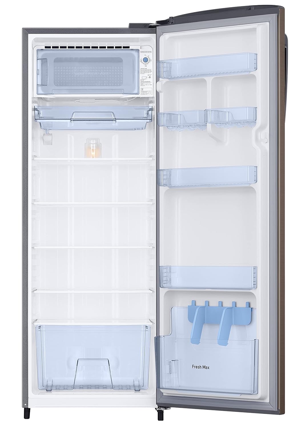 Samsung 246L 3 Star Inverter Direct-Cool Single Door Refrigerator Appliance (RR26C3733DX/HL,Luxe Brown)