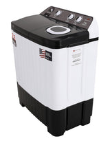 White Westinghouse 7.5 kg 3D Wash Semi Automatic Top Loading Washing Machine (SFW7500/ BLACK/ 2023)