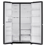 LG 655 L Frost Free Smart Inverter Double Door Side by Side Refrigerator (GL-B257HWBY, Western Black, Express Freezing | Multi Air-Flow)