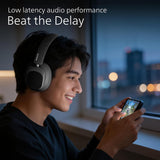 PHILIPS TAH6550 Bluetooth Wireless Over-Ear Headphones with 3 Mics, 60 Hours Battery Life, 40mm Drivers, Bluetooth 5.3,