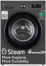 LG 9 Kg, 5 Star, Direct Drive Technology, Steam Wash, 6 Motion DD, Fully-Automatic Front Load Washing Machine (FHB1209Z2M, Allergy Care, In-Built Heater, Touch Panel, Middle Black)